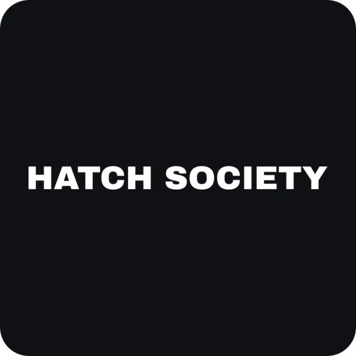 Hatch Society - rezaná nálepka na auto