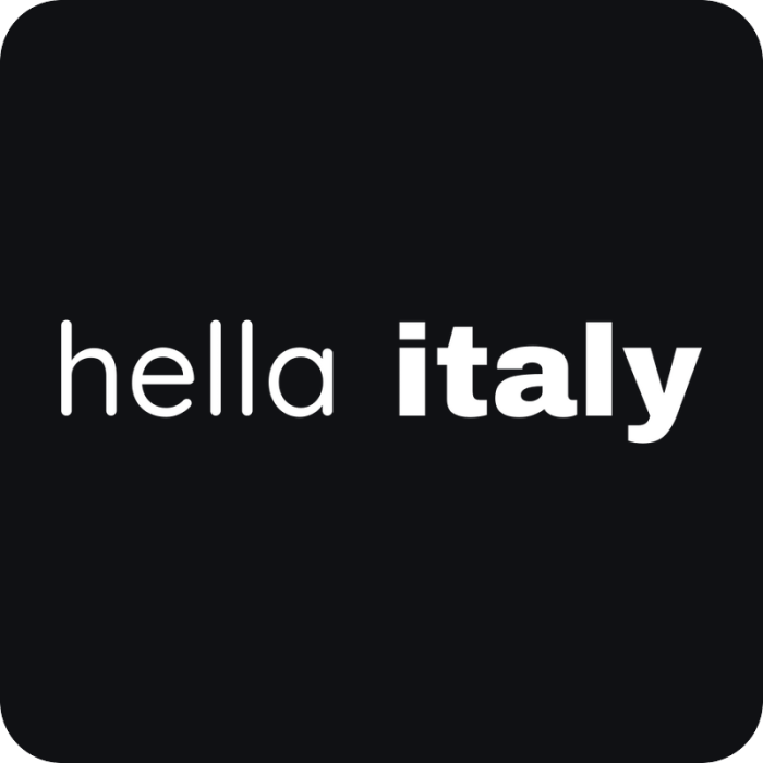 hella italy - rezaná nálepka na auto
