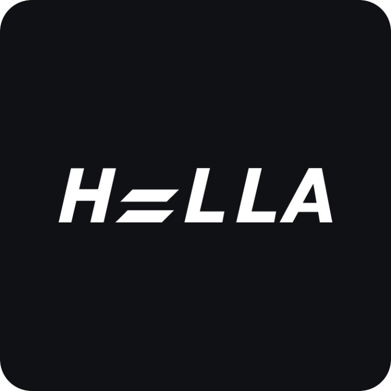 Nálepka Hella logo na auto