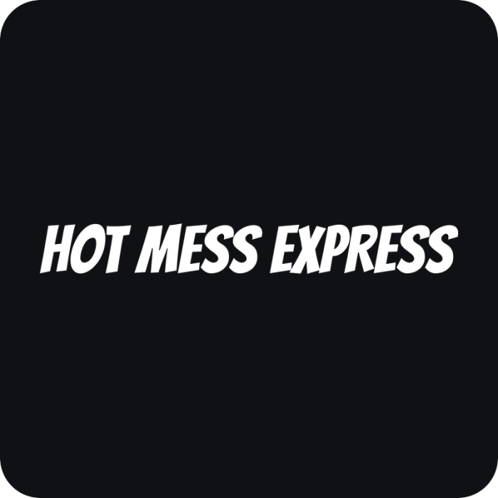 Nálepka Hot Mess Express - rezaná nálepka na auto