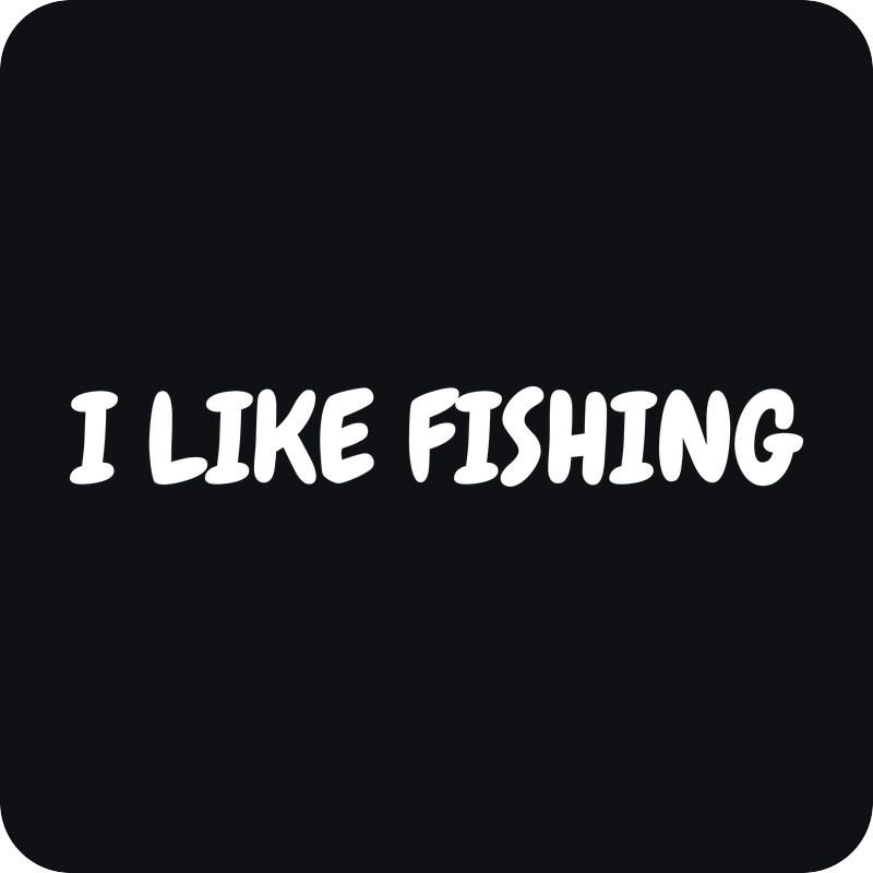 Nálepka I Like Fishing Nálepka I Like Fishing - rezaná nálepka na auto