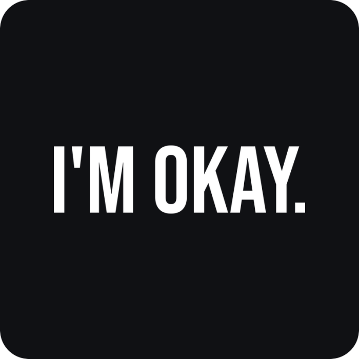 Nálepka i'm okay. - rezaná nálepka na auto