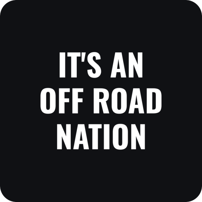 Nálepka It's an Off Road Nation - rezaná nálepka na auto
