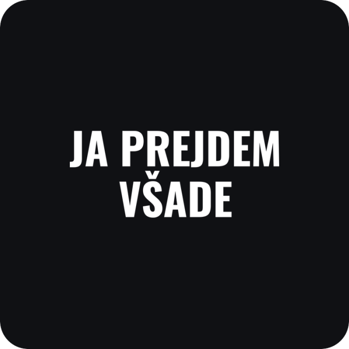 Nálepka Ja prejdem všade - rezaná nálepka na auto