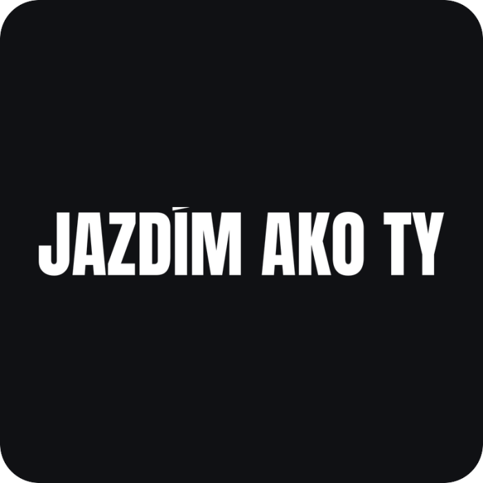 Jazdím ako ty - rezaná nálepka na auto