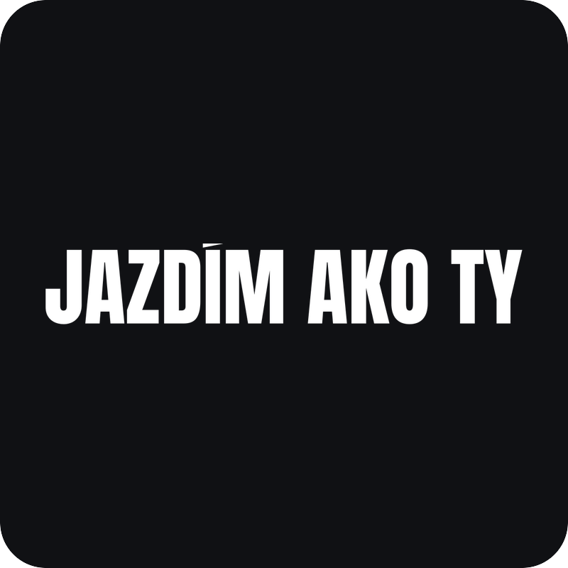 Jazdím ako ty - nálepka na auto Jazdím ako ty - rezaná nálepka na auto