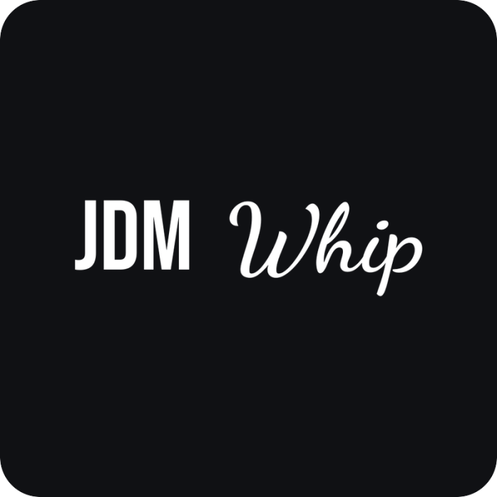 JDM Whip - rezaná nálepka na auto