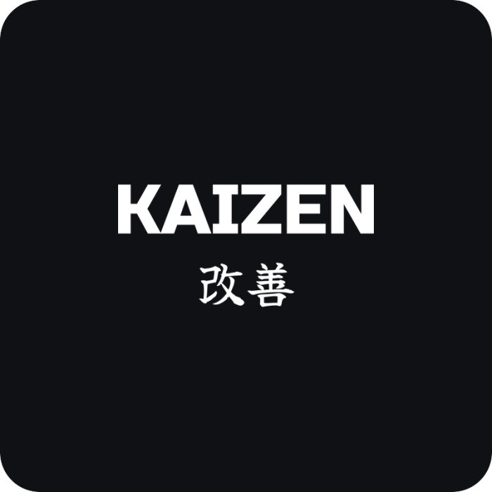 Nálepka Kaizen 改善 - rezaná nálepka na auto