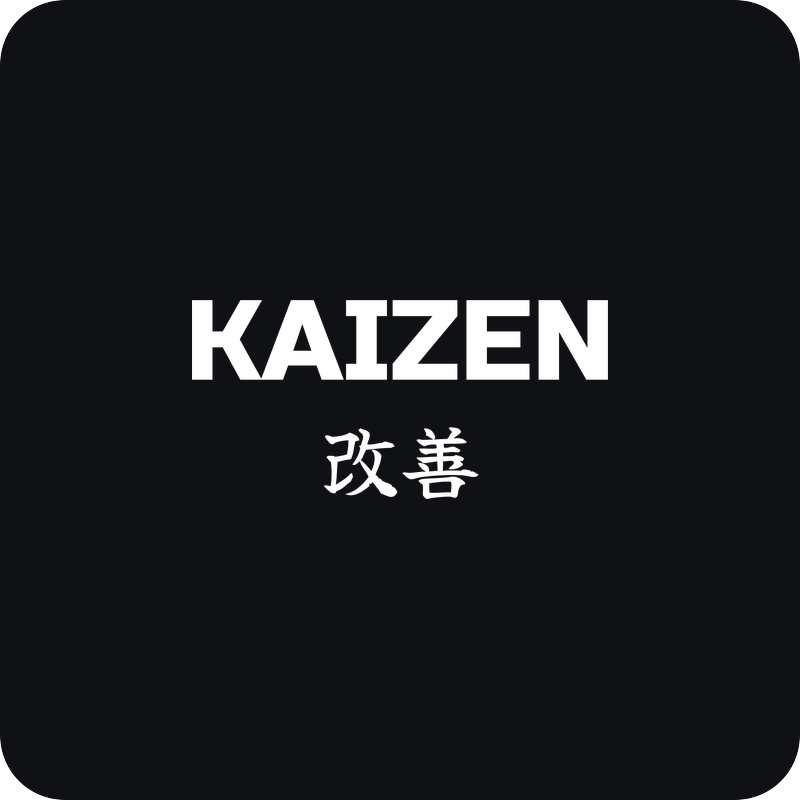 Nálepka Kaizen 改善 Nálepka Kaizen 改善 - rezaná nálepka na auto