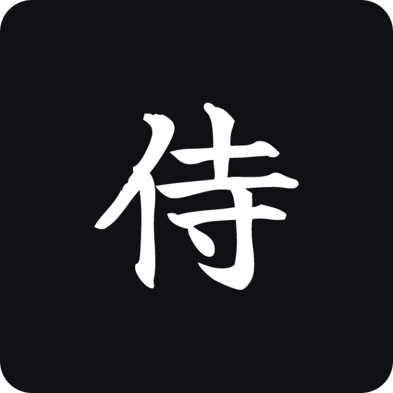 Nálepka Samuraj 侍 na auto