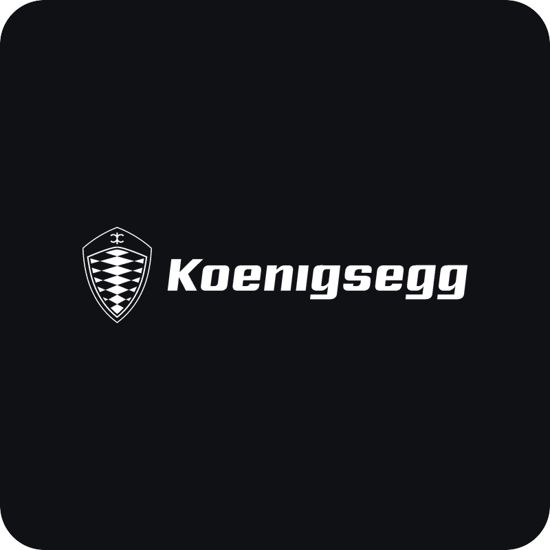Koenigsegg logo Nálepka Koenigsegg logo na auto