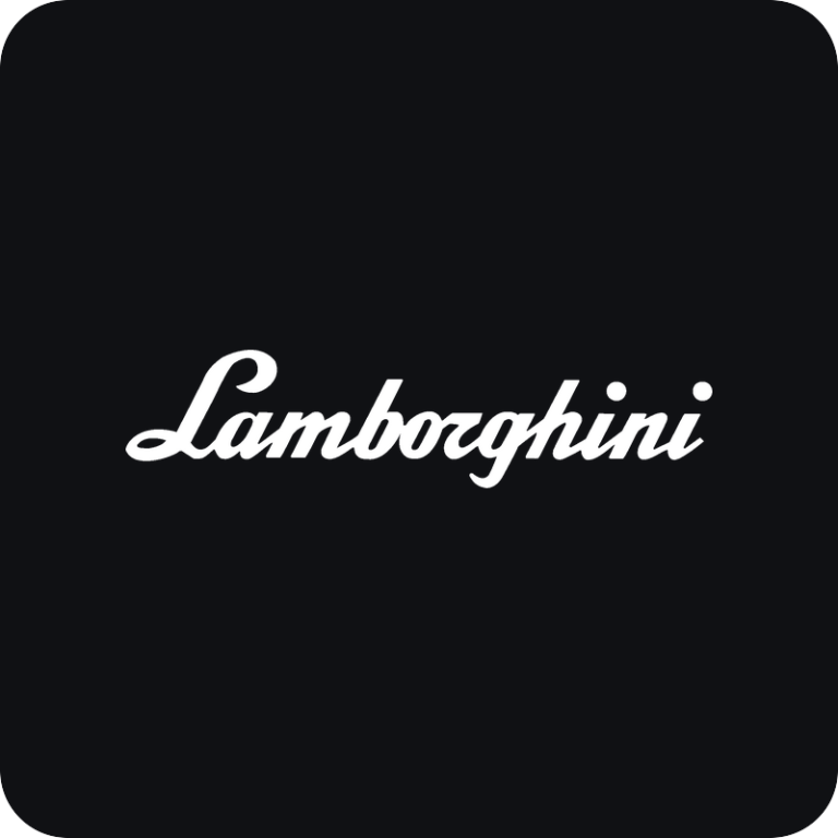 Nálepka Lamborghini nápis na auto