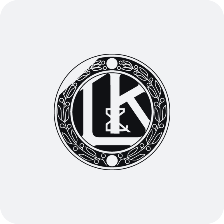 Nálepka Laurin & Klement logo na auto