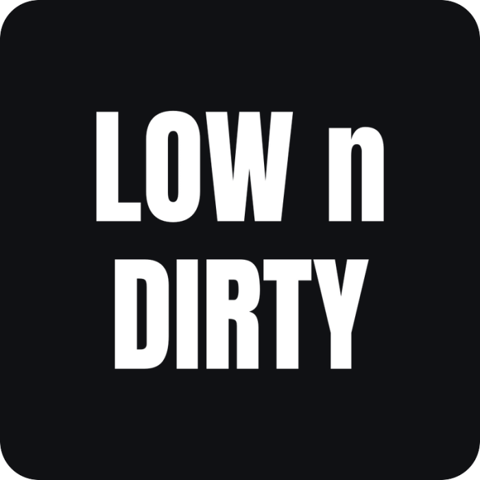 Nálepka LOWnDIRTY - rezaná nálepka na auto