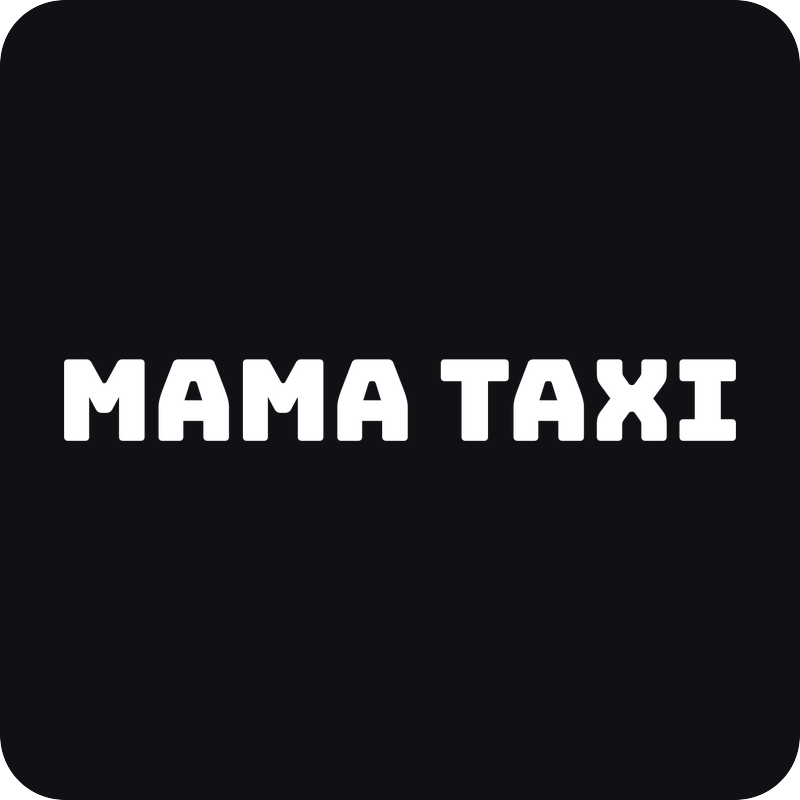 Mama taxi - nálepka na auto Mama taxi - rezaná nálepka na auto