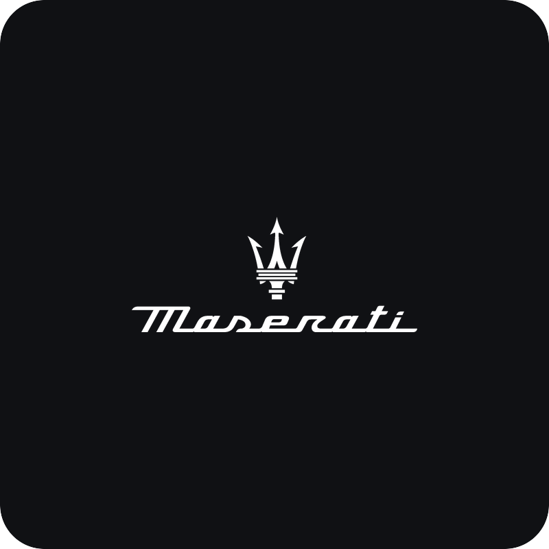 Maserati logo Nálepka Maserati logo na auto