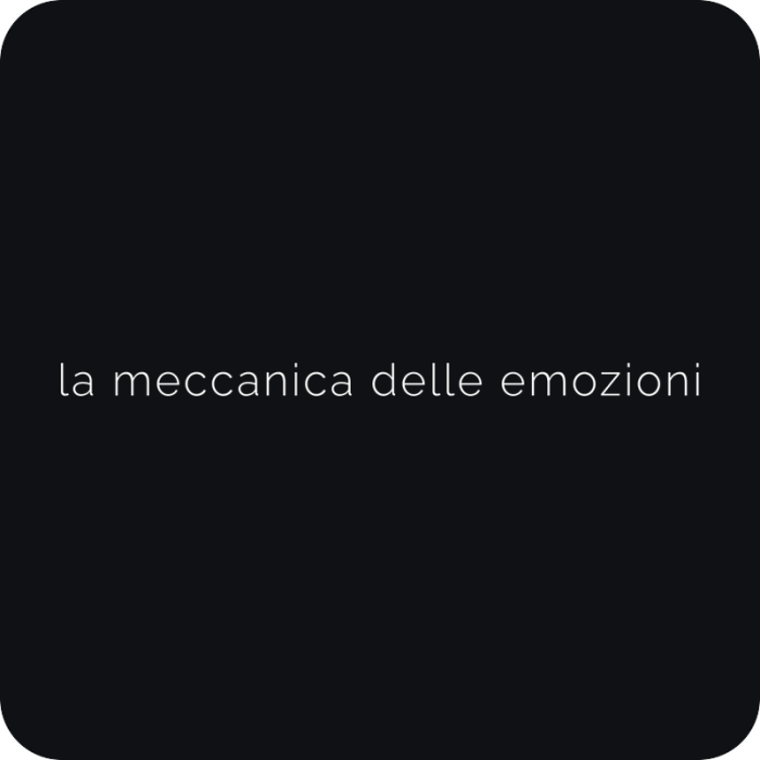 La meccanica delle emozioni - rezaná nálepka na auto