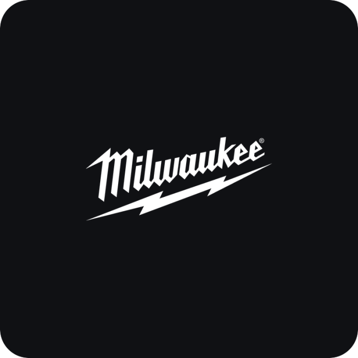 Milwaukee logo - rezaná nálepka na auto
