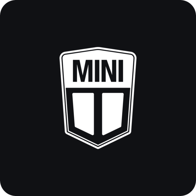 Nálepka Mini logo na auto