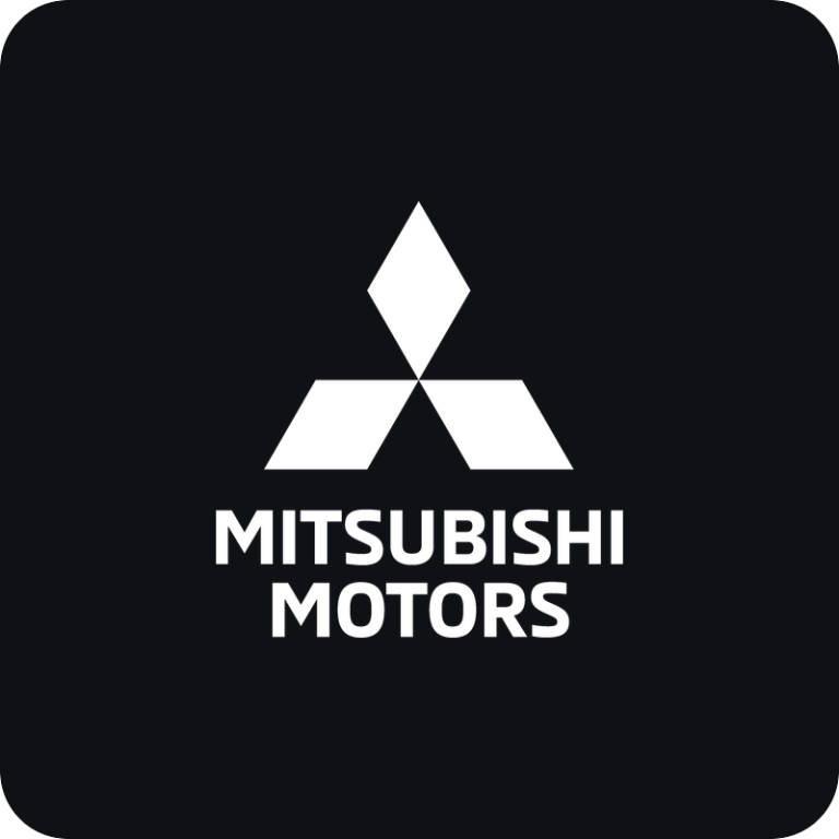 Nálepka Mitsubishi logo na auto