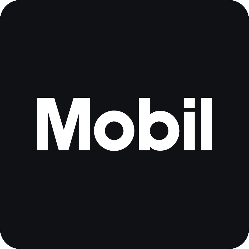 Mobil logo Nálepka Mobil logo na auto