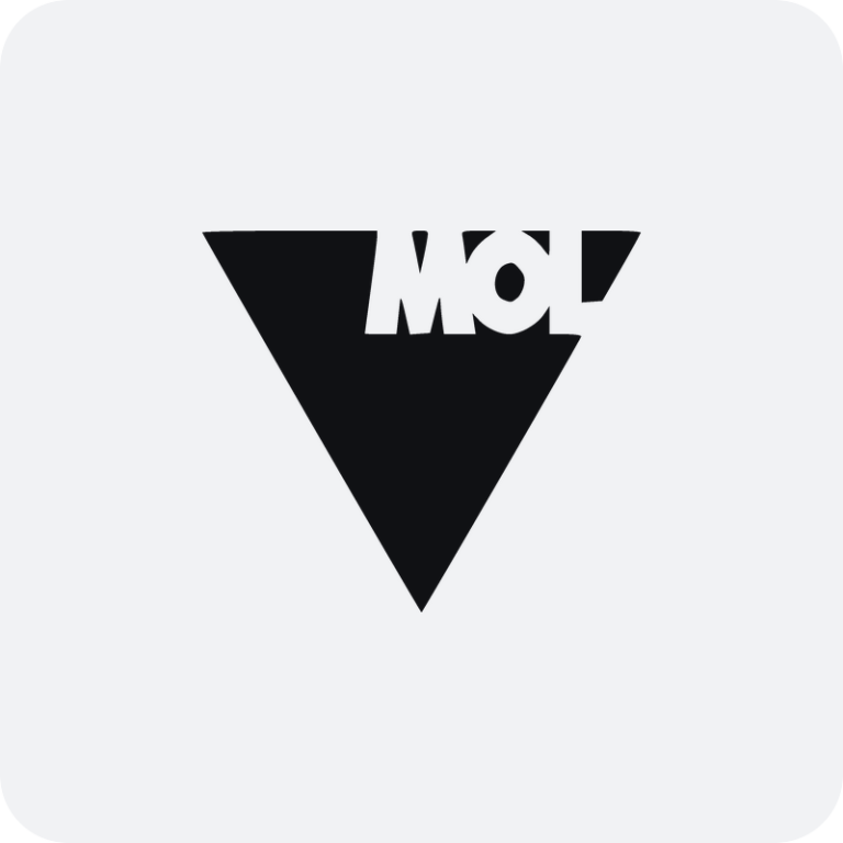 Nálepka MOL logo na auto