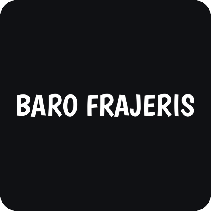 Baro Frajeris - rezaná nálepka na auto