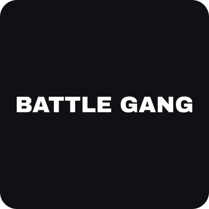 Battle Gang - rezaná nálepka na auto