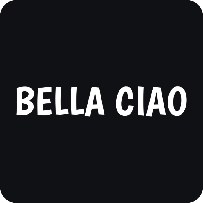 Bella Ciao - rezaná nálepka na auto