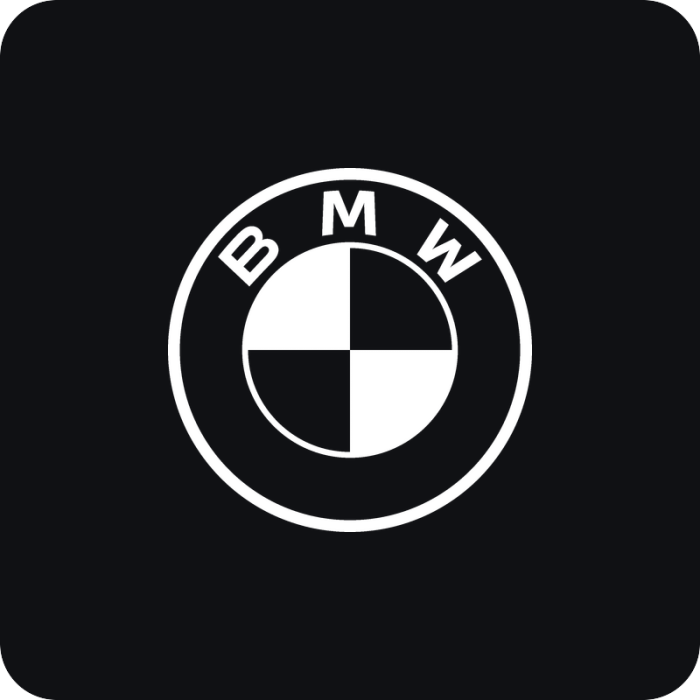 BMW logo - rezaná nálepka na auto