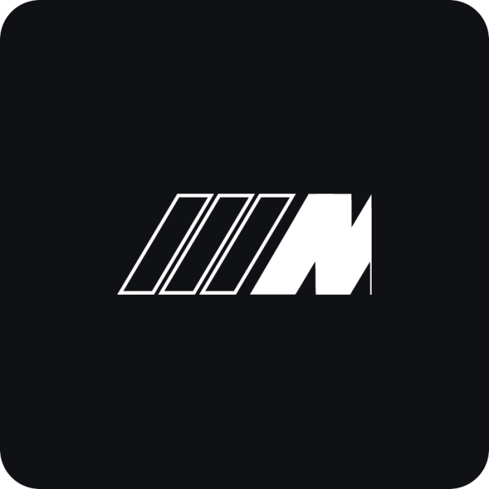 BMW M logo - rezaná nálepka na auto