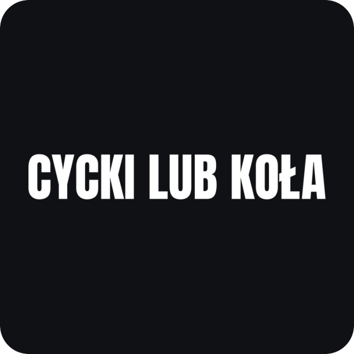Cycki lub Koła - rezaná nálepka na auto