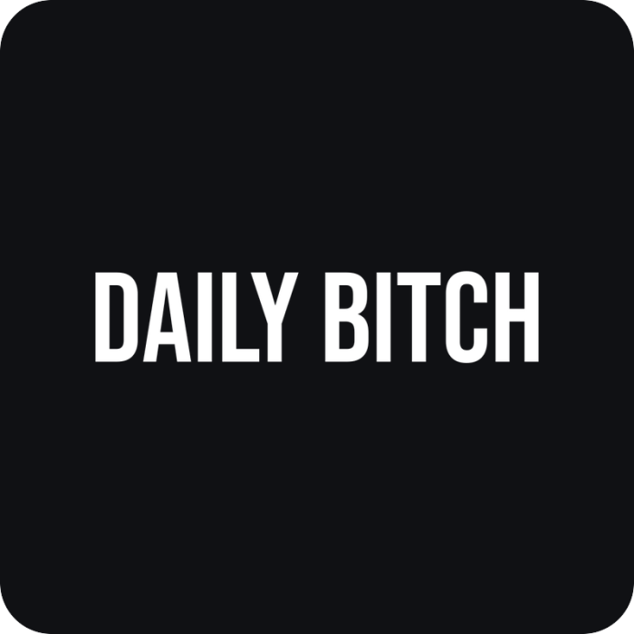 Daily Bitch - rezaná nálepka na auto
