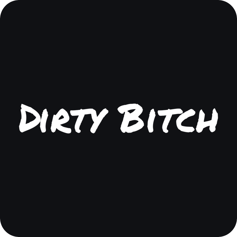 Dirty Bitch Dirty Bitch - rezaná nálepka na auto