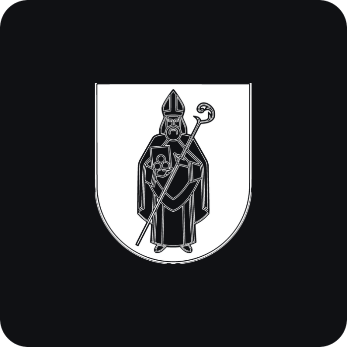 Erb Liptovský Mikuláš - rezaná nálepka na auto