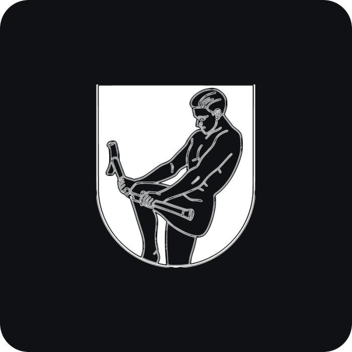 Erb Piešťany - rezaná nálepka na auto