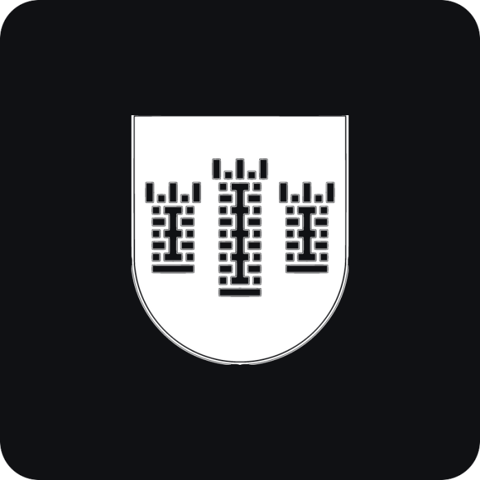 Erb Považská Bystrica - rezaná nálepka na auto