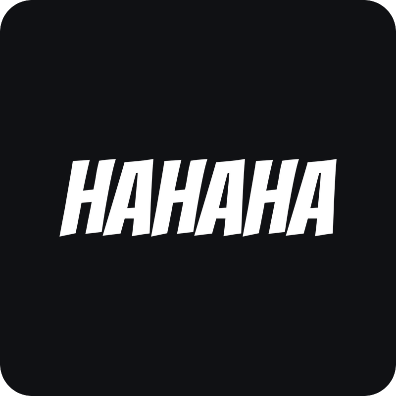 HAHAHA HAHAHA - rezaná nálepka na auto