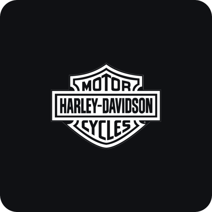 Harley-Davidson logo - rezaná nálepka na auto
