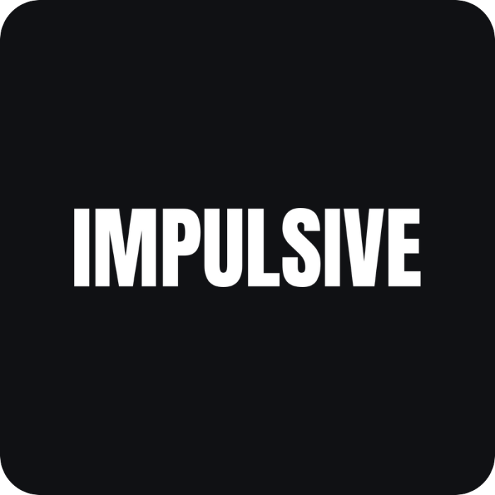 Impulsive - rezaná nálepka na auto