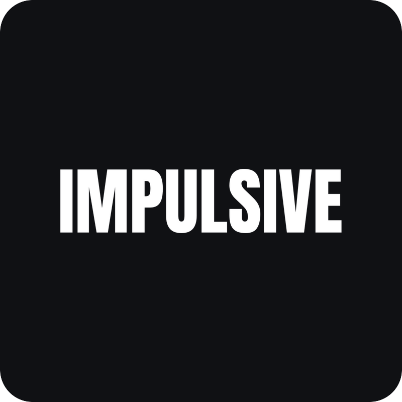 Impulsive Impulsive - rezaná nálepka na auto