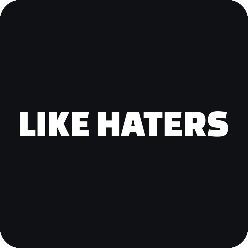 Like Haters Like Haters - rezaná nálepka na auto