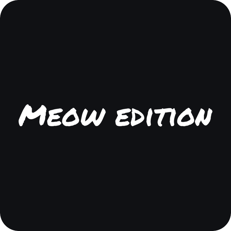 Meow Edition Meow Edition - rezaná nálepka na auto