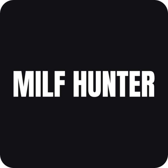 Milf Hunter - rezaná nálepka na auto