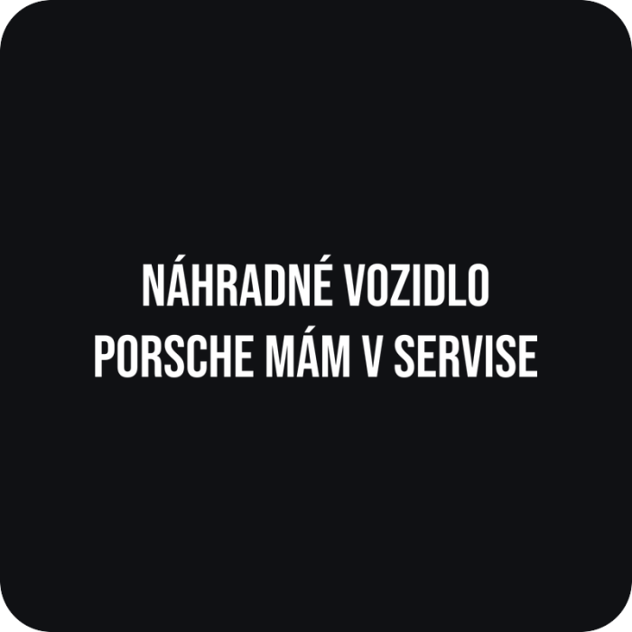 Náhradné vozidlo - rezaná nálepka na auto