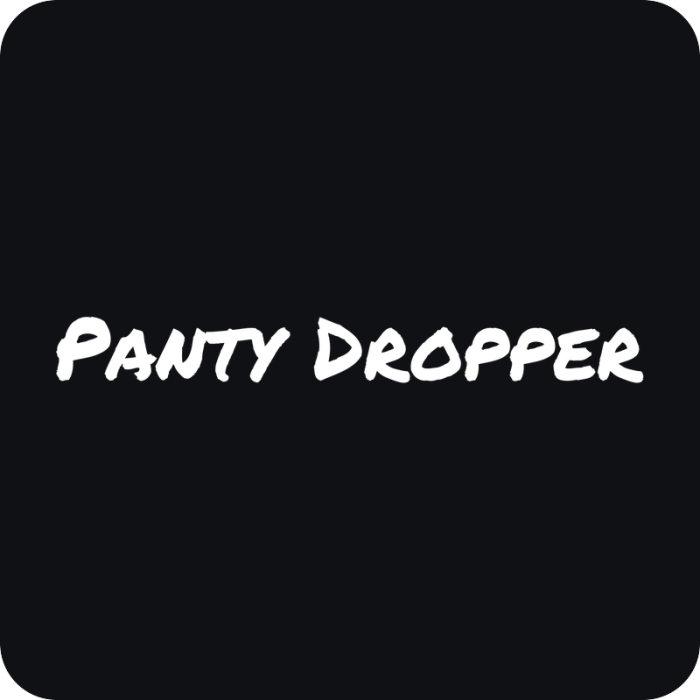 Panty Dropper - rezaná nálepka na auto