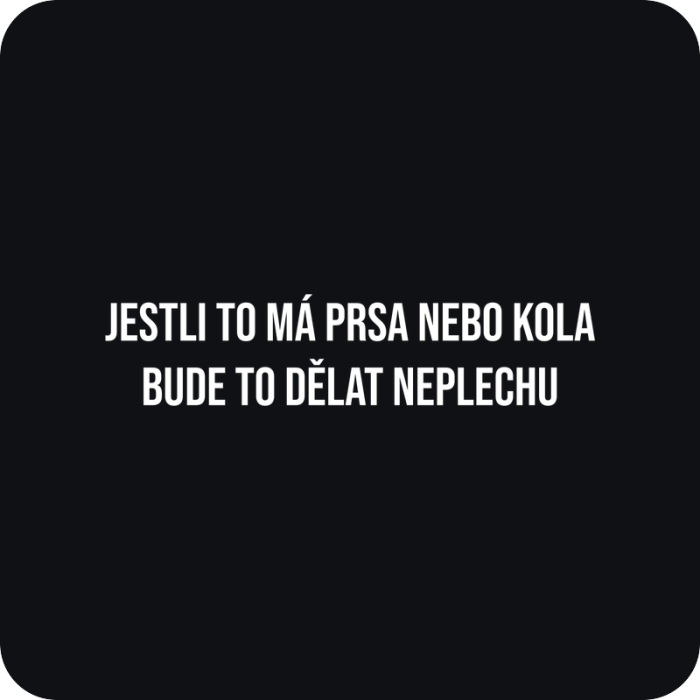 Prsa nebo kola - rezaná nálepka na auto