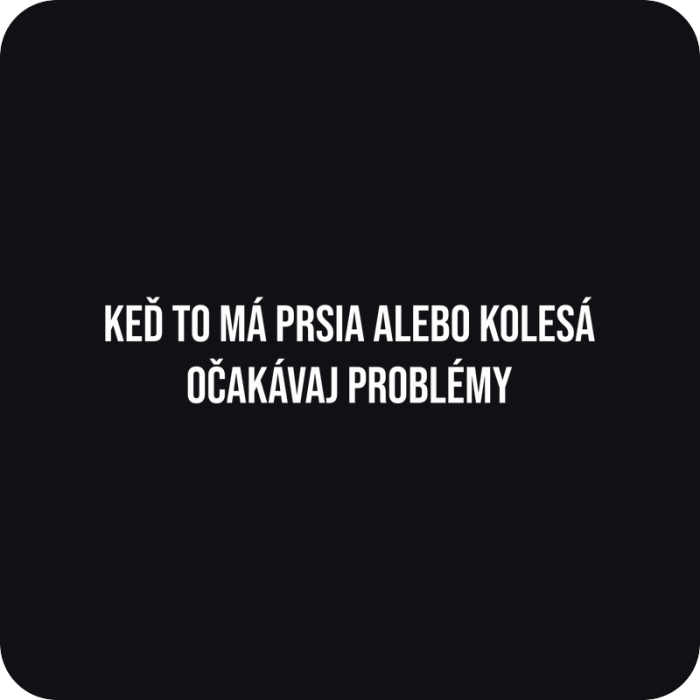 Prsia alebo kolesá - rezaná nálepka na auto