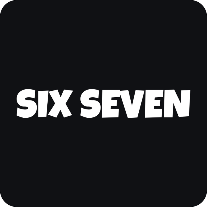 Six Seven - rezaná nálepka na auto