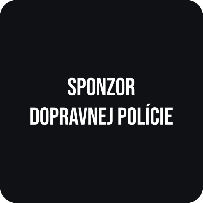 Sponzor dopravnej polície - rezaná nálepka na auto